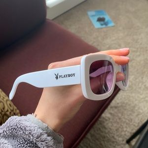 White playboy sunglasses
